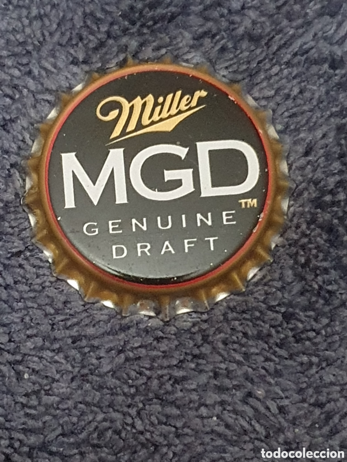 Coleccionismo de cervezas: H1. Chapa, Tap&oacute;n Corona, De Miller MGD, Genuine Draft, Nueva, Sin Usar Ni Cerrar.