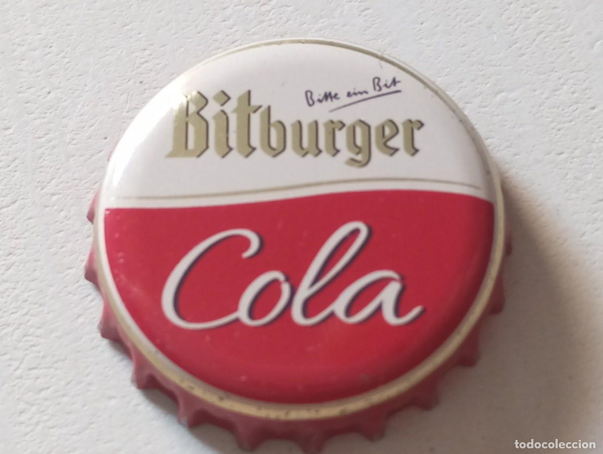 Sammeln von Brauereiartikeln: Chapa tap&oacute;n corona de la cerveza alemana BITBURGER COLA