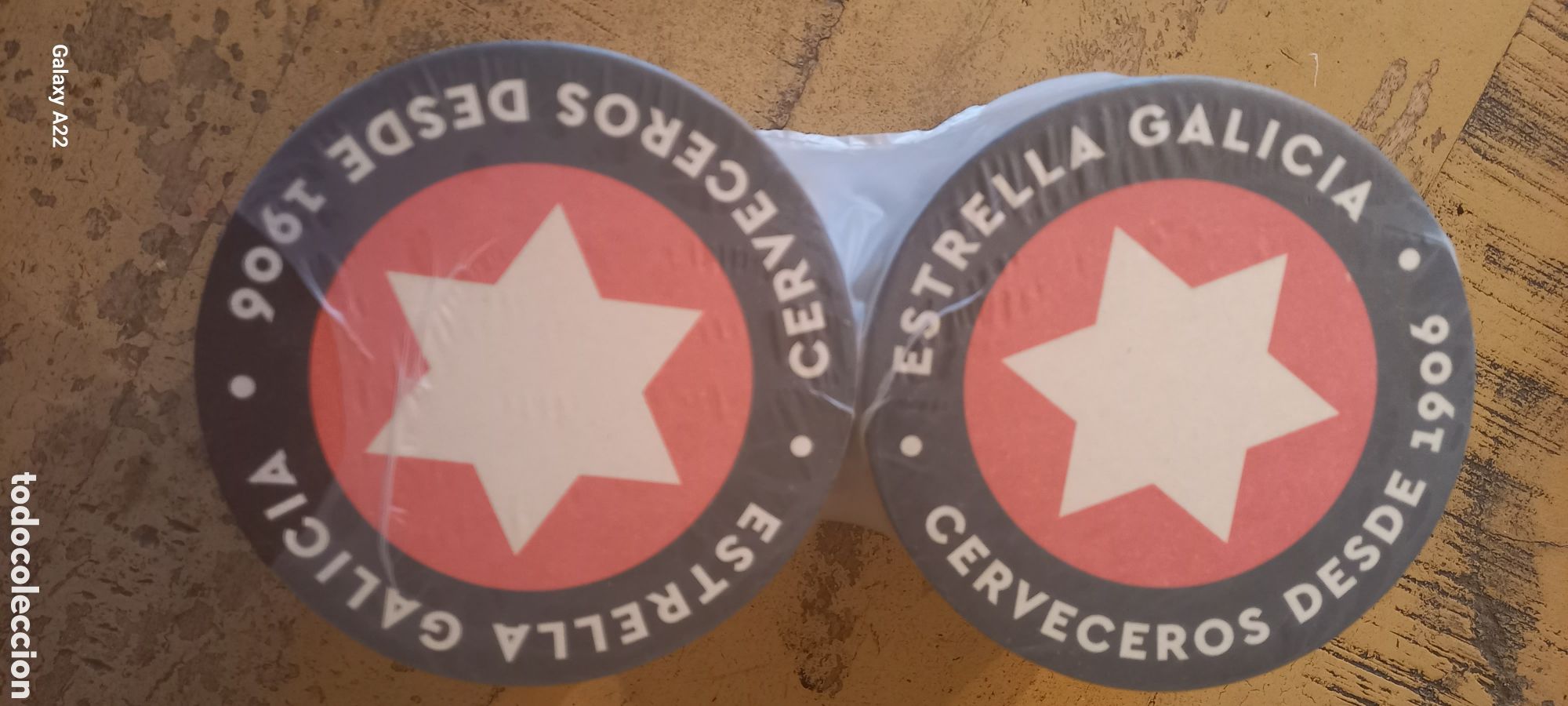 Coleccionismo de cervezas: ESTRELLA DE GALICIA - LOTE 100 POSAVASOS DE CART&Oacute;N - SIN USAR - CERVEZA DE GALICIA