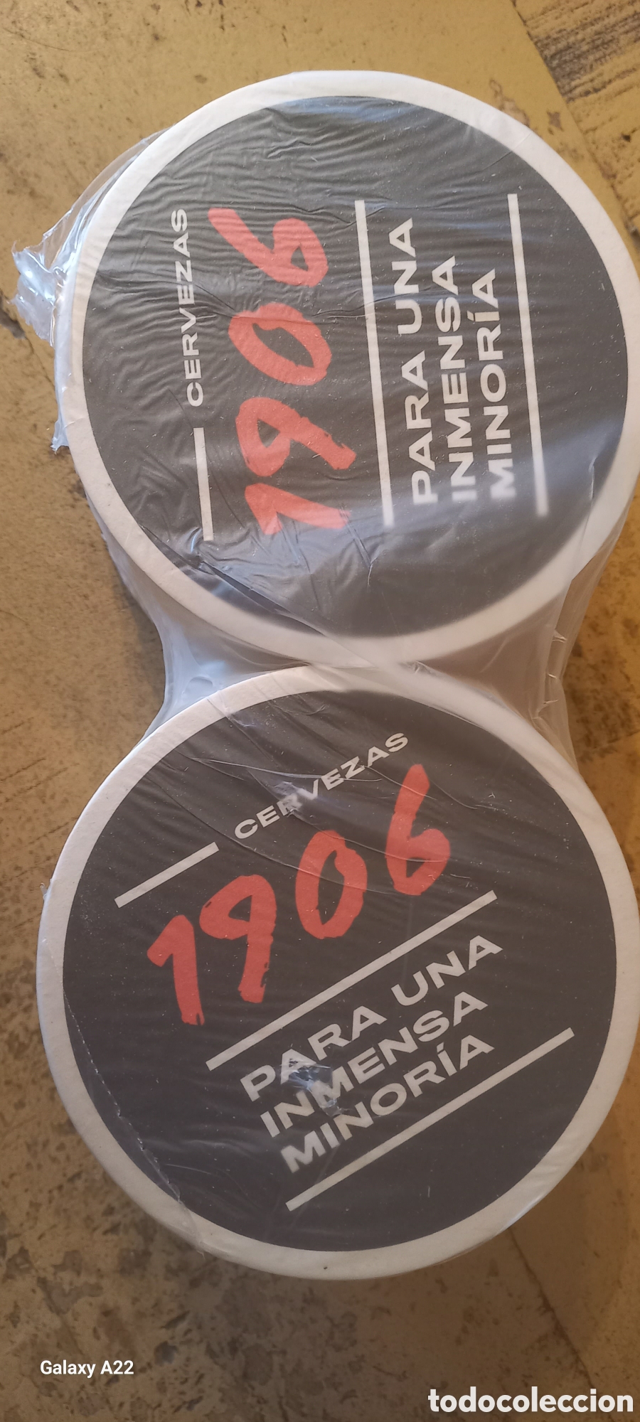 Coleccionismo de cervezas: 1906 ESTRELLA DE GALICIA - LOTE DE 100 POSAVASOS DE CART&Oacute;N - SIN USAR