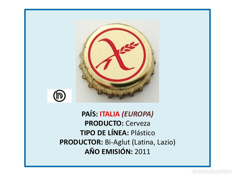 Coleccionismo de cervezas: TAPON CORONA CAPSULA CHAPA CERVEZA BI-AGLUT GLUTEN FREE (ITALIA)