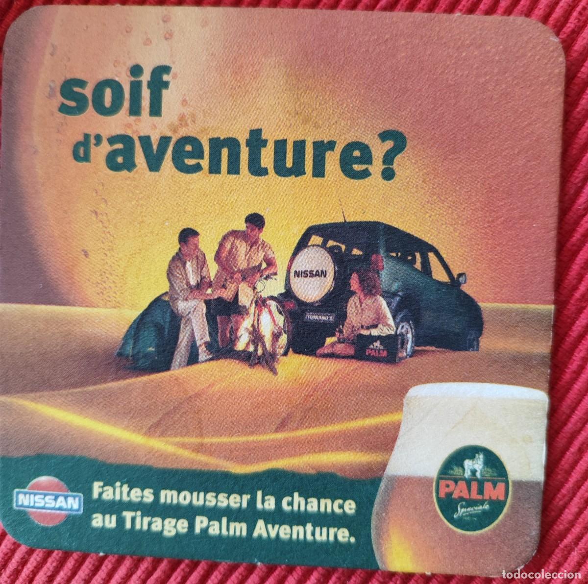 Coleccionismo de cervezas: posavasos cerveza Palm y Nissan
