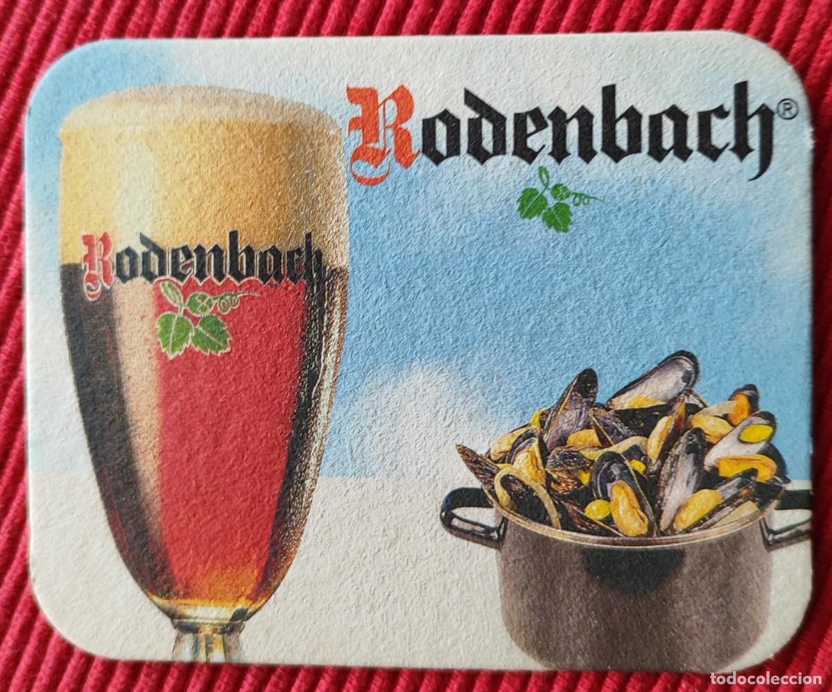 Coleccionismo de cervezas: posavasos cerveza Rodenbach mejillones