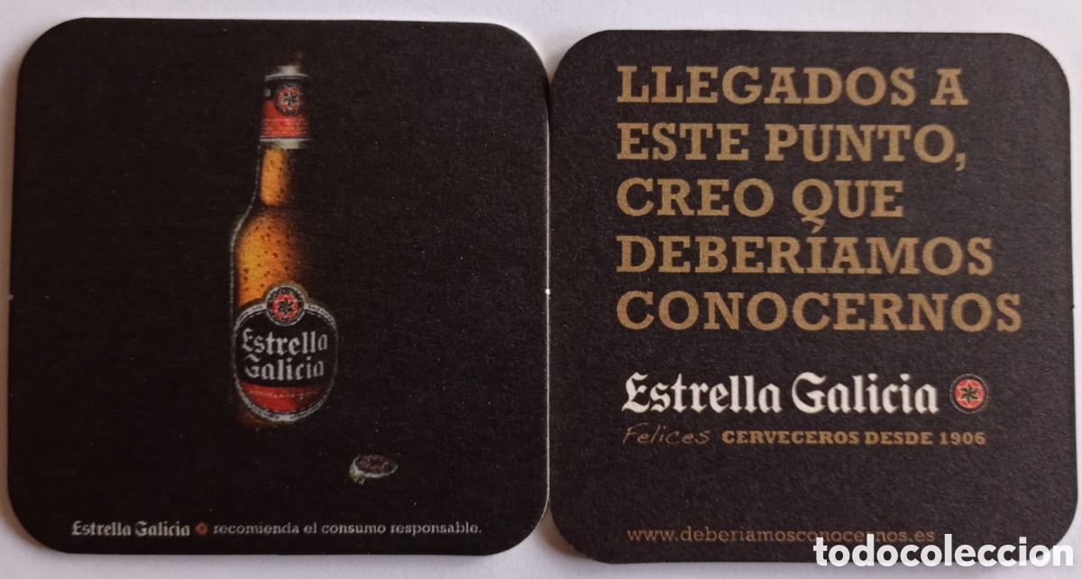 Coleccionismo de cervezas: POSAVASO CERVEZA ESTRELLA GALICIA