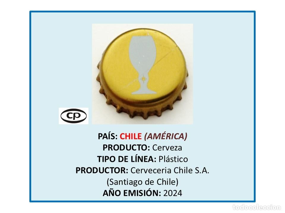 Sammeln von Brauereiartikeln: TAPON CORONA CAPSULA CHAPA CERVEZA STELLA ARTOIS (CHILE)