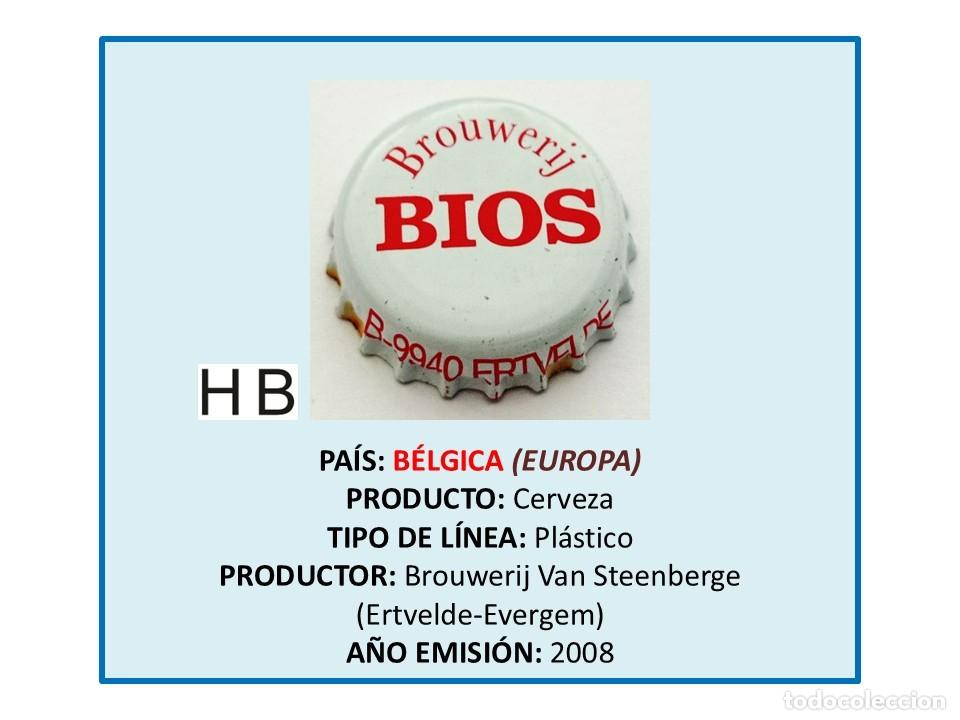 Collectionnisme de bi&egrave;res: TAPON CORONA CAPSULA CHAPA CERVEZA BIOS BROUWERIJ (B&Eacute;LGICA)