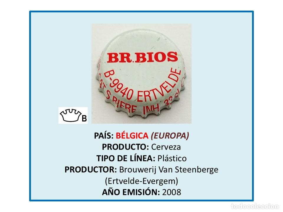 Collectionnisme de bi&egrave;res: TAPON CORONA CAPSULA CHAPA CERVEZA BR. BIOS (B&Eacute;LGICA)