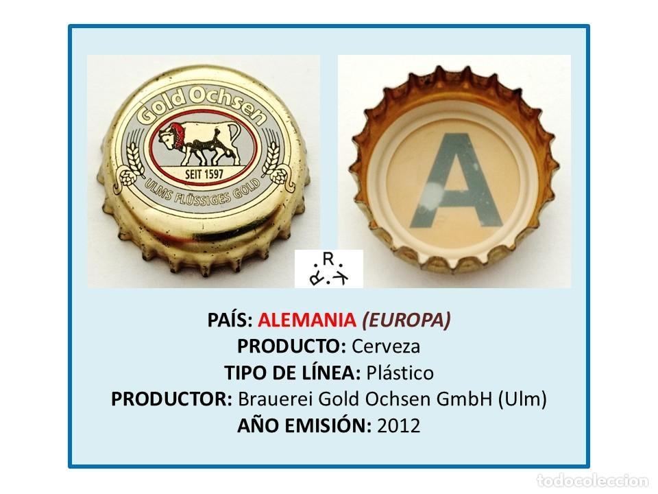 Coleccionismo de cervezas: TAPON CORONA CAPSULA CHAPA CERVEZA GOLD OCHSEN (ALEMANIA)