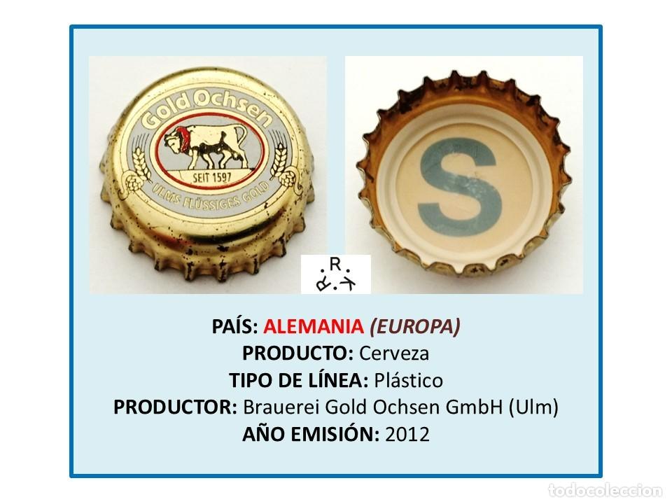 Coleccionismo de cervezas: TAPON CORONA CAPSULA CHAPA CERVEZA GOLD OCHSEN (ALEMANIA)