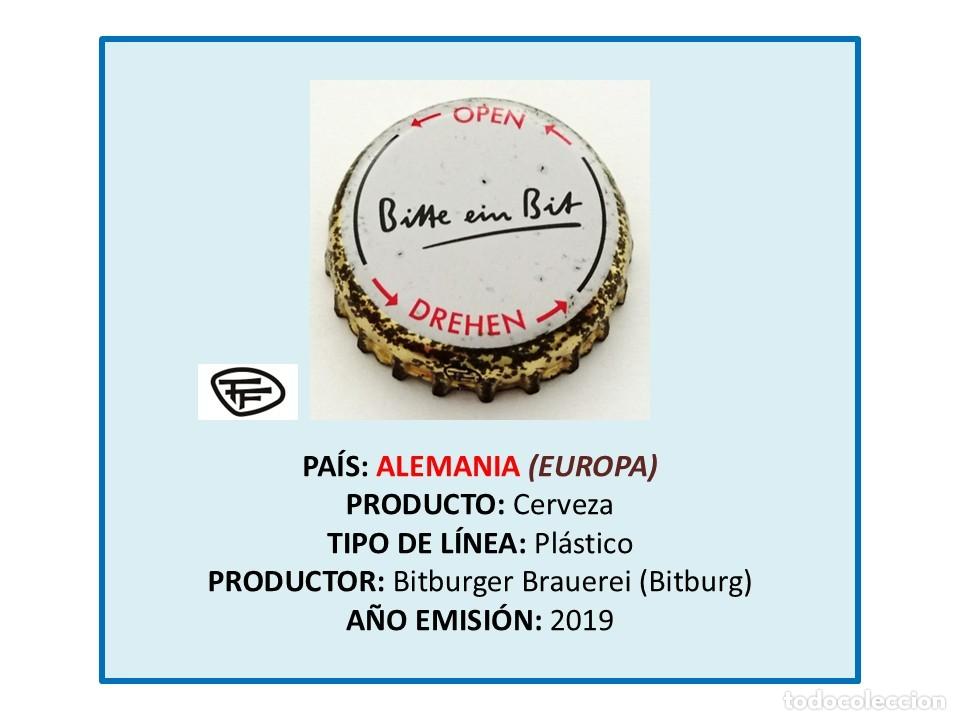 Coleccionismo de cervezas: TAPON CORONA CAPSULA CHAPA CERVEZA BITBURGER (ALEMANIA)