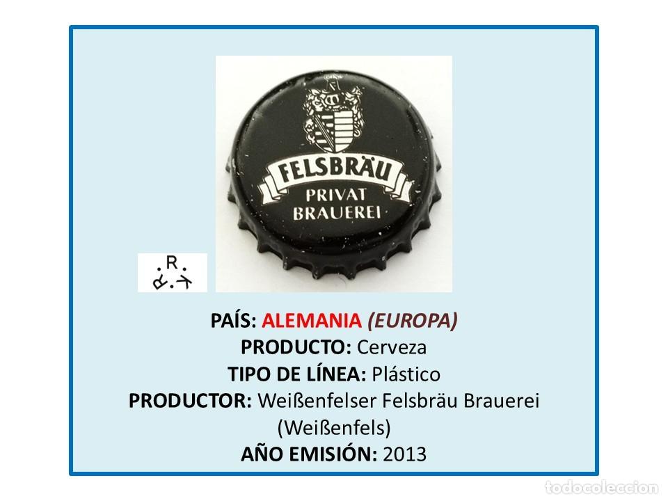 Coleccionismo de cervezas: TAPON CORONA CAPSULA CHAPA CERVEZA FELSBR&Auml;U (ALEMANIA)