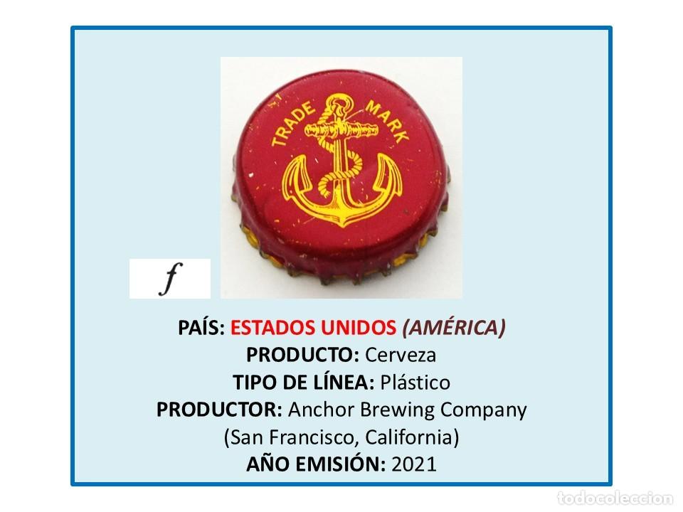 Coleccionismo de cervezas: TAPON CORONA CAPSULA CHAPA CERVEZA ANCHOR (ESTADOS UNIDOS)