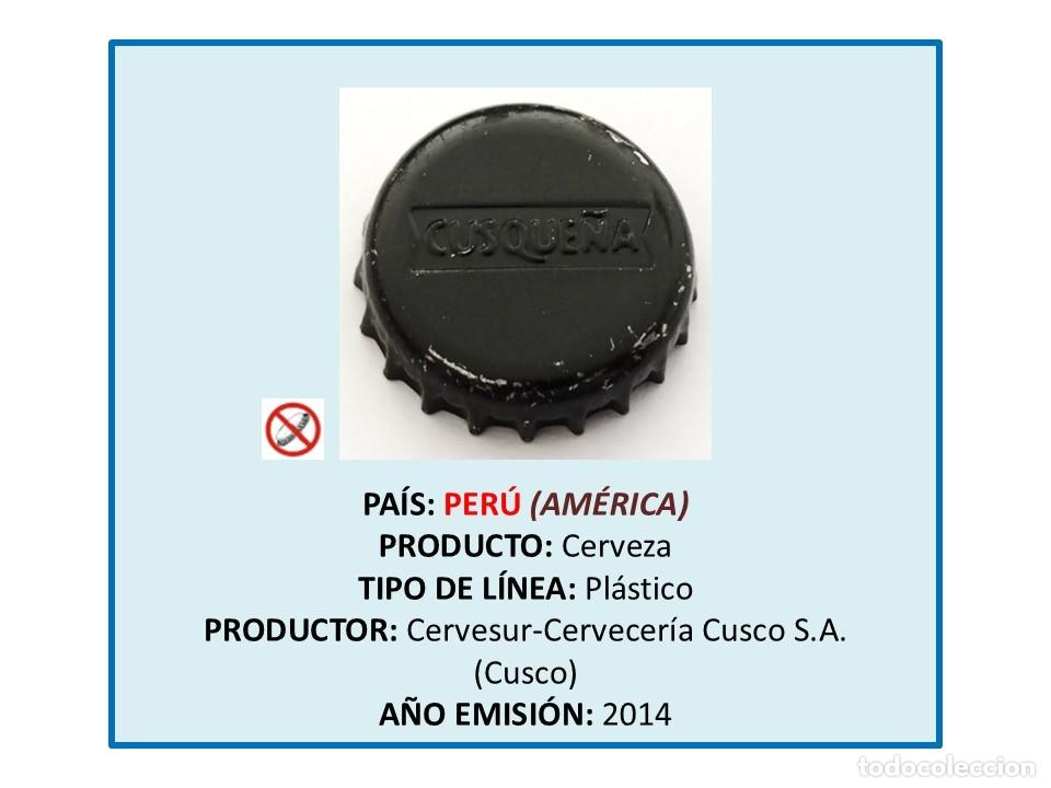Sammeln von Brauereiartikeln: TAPON CORONA CAPSULA CHAPA CERVEZA CUSQUE&Ntilde;A (PER&Uacute;)