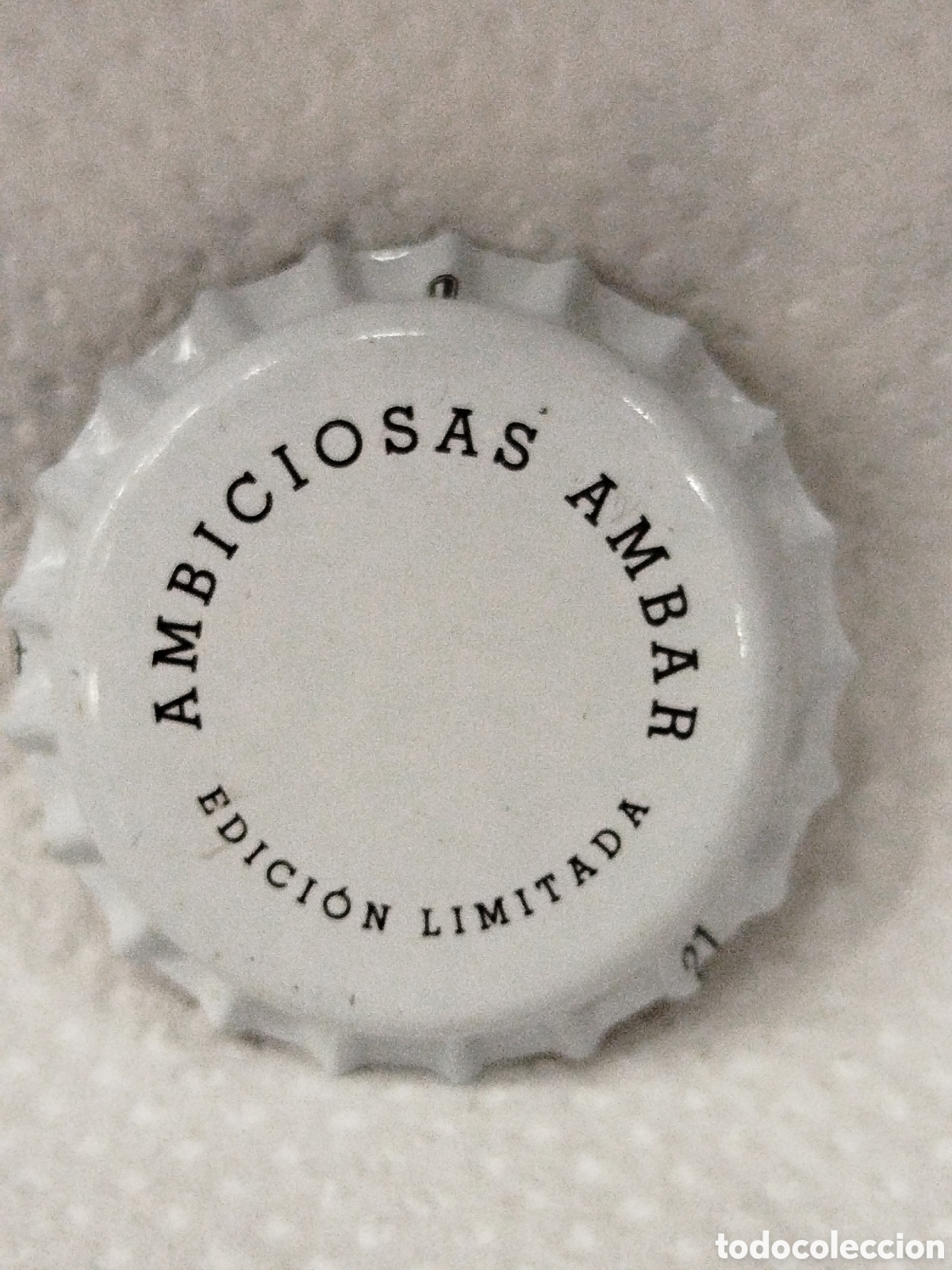 Coleccionismo de cervezas: TAPON CORONA CHAPA DE CERVEZA AMBAR.EDICION LIMITADA.EN IMAGEN.