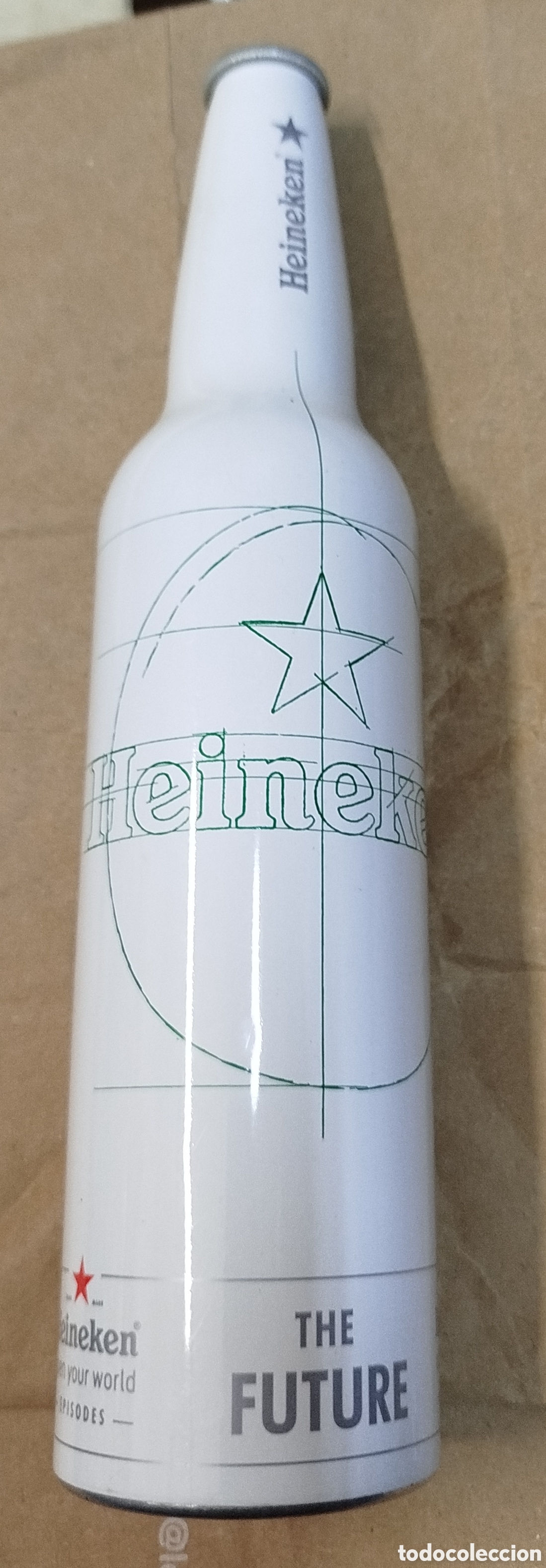 Coleccionismo de cervezas: Botella aluminio Heineken The future - Foto 1