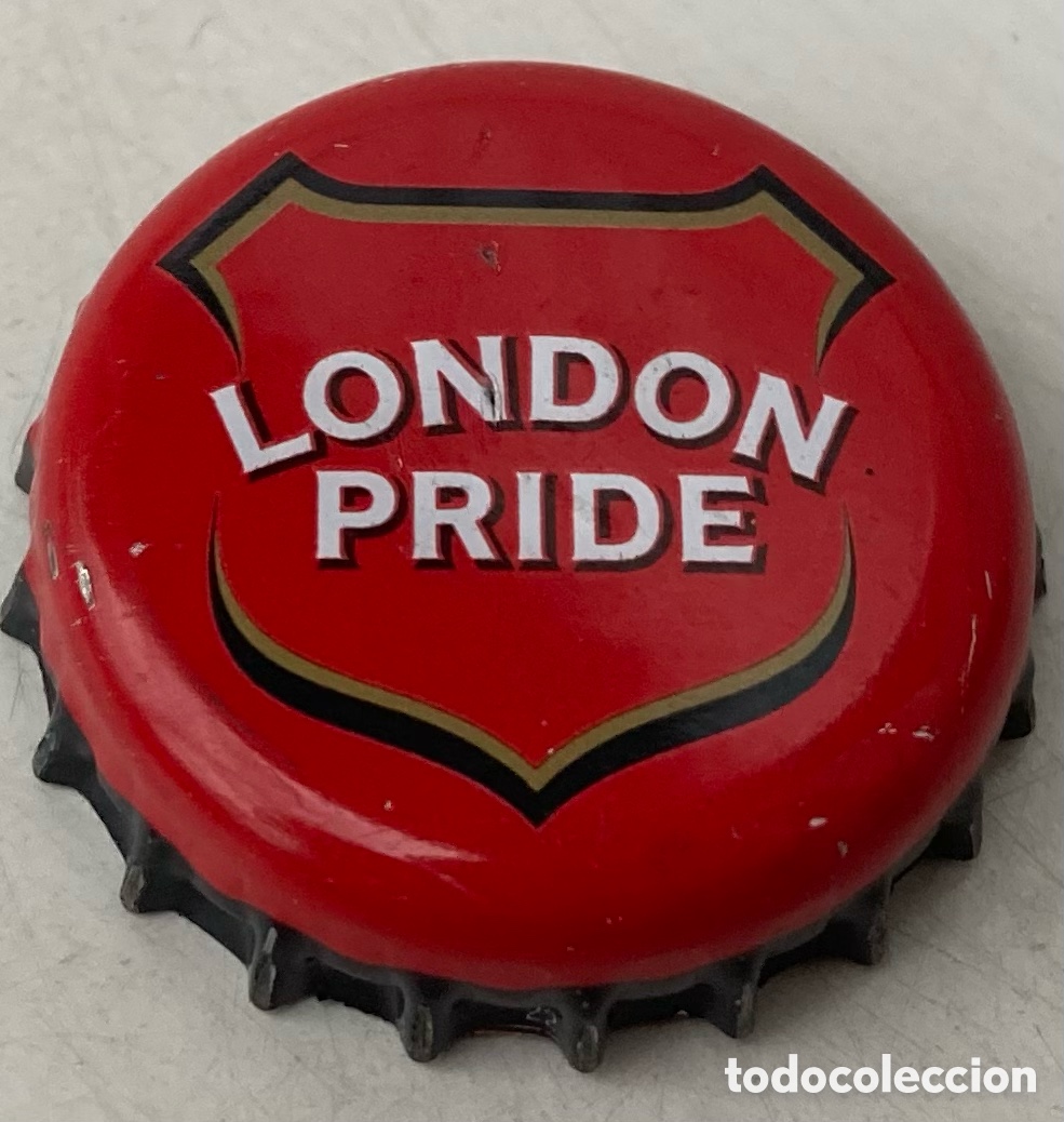 Coleccionismo de cervezas: TAP&Oacute;N CORONA BIRRA CHAPA BIERE CERVEZA BEER LONDON PRIDE (2). REINO UNIDO.--LOTE N. 2331--CARMANJO