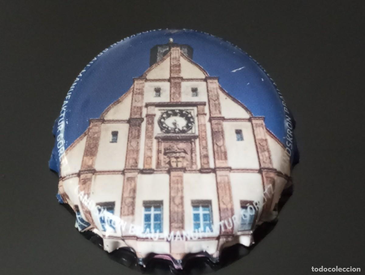 Collezionismo di birre: Chapa tap&oacute;n corona de la cerveza alemana LANDSKRON BRAU-MANUFAKTUR G&Ouml;RLITZ