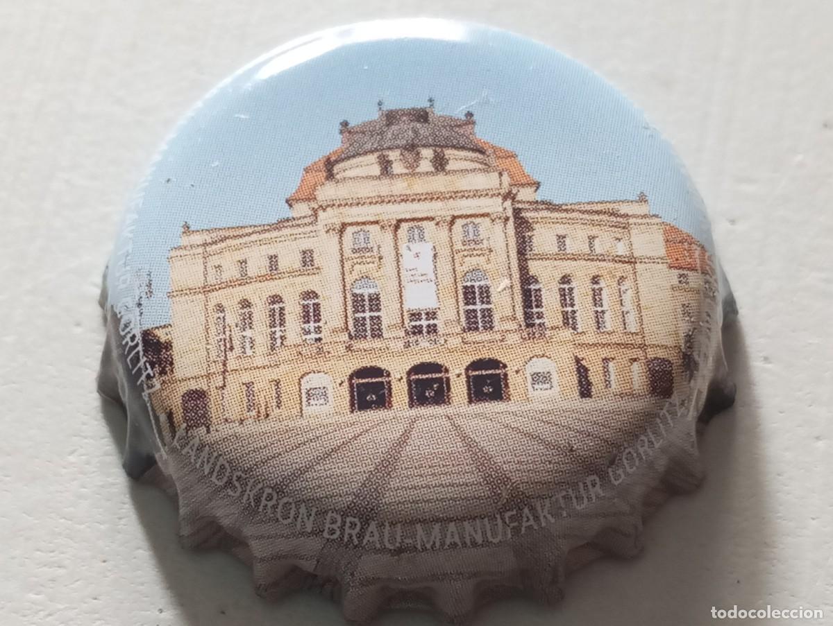 Collezionismo di birre: Chapa tap&oacute;n corona de la cerveza alemana LANDSKRON BRAU-MANUFAKTUR G&Ouml;RLITZ