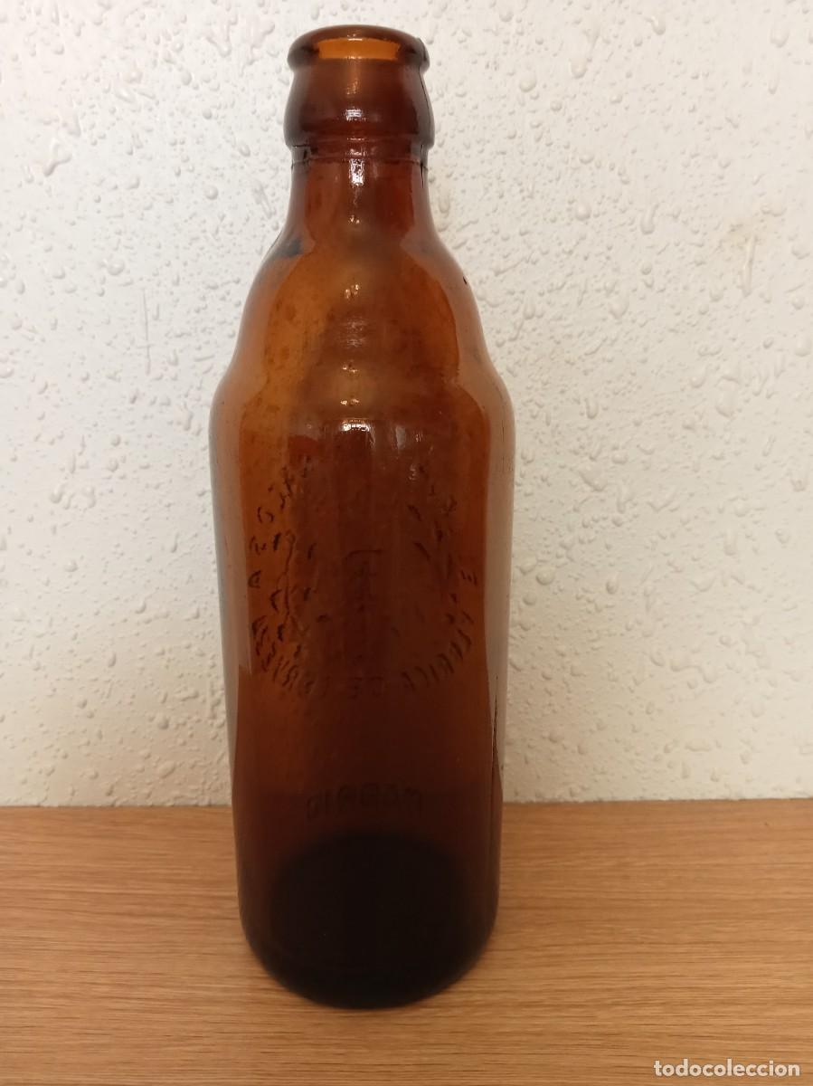 Coleccionismo de cervezas: Botella cerveza laurel de baco en relieve - Foto 2