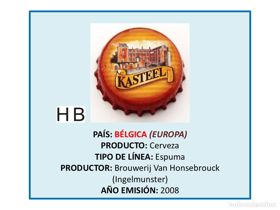 Coleccionismo de cervezas: TAPON CORONA CAPSULA CHAPA CERVEZA KASTEEL (B&Eacute;LGICA)