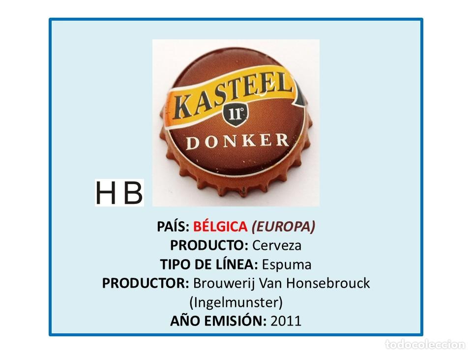 Coleccionismo de cervezas: TAPON CORONA CAPSULA CHAPA CERVEZA KASTEEL DONKER 11ᵒ (B&Eacute;LGICA)