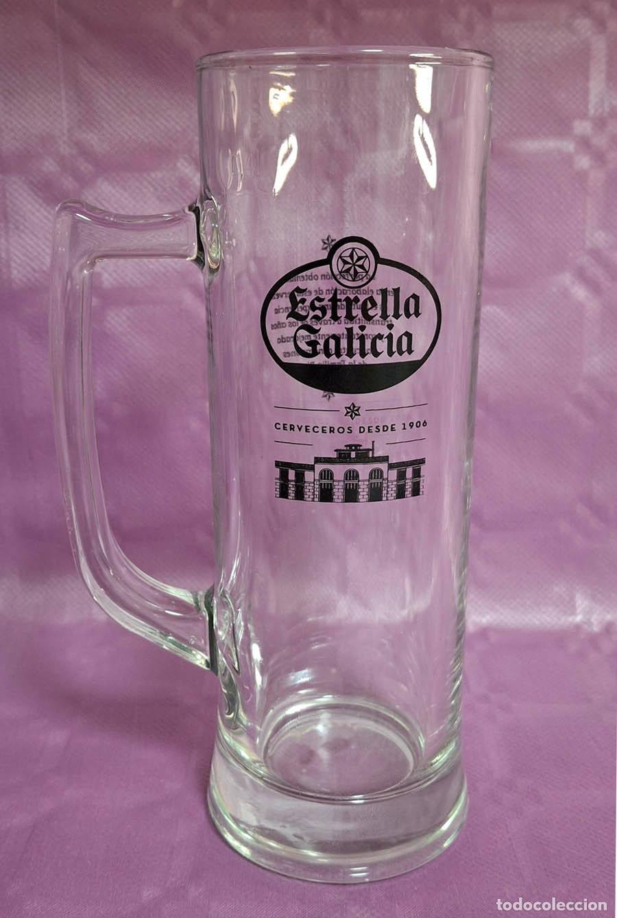 Coleccionismo de cervezas: Jarra Estrella Galicia. 20 cm de alto