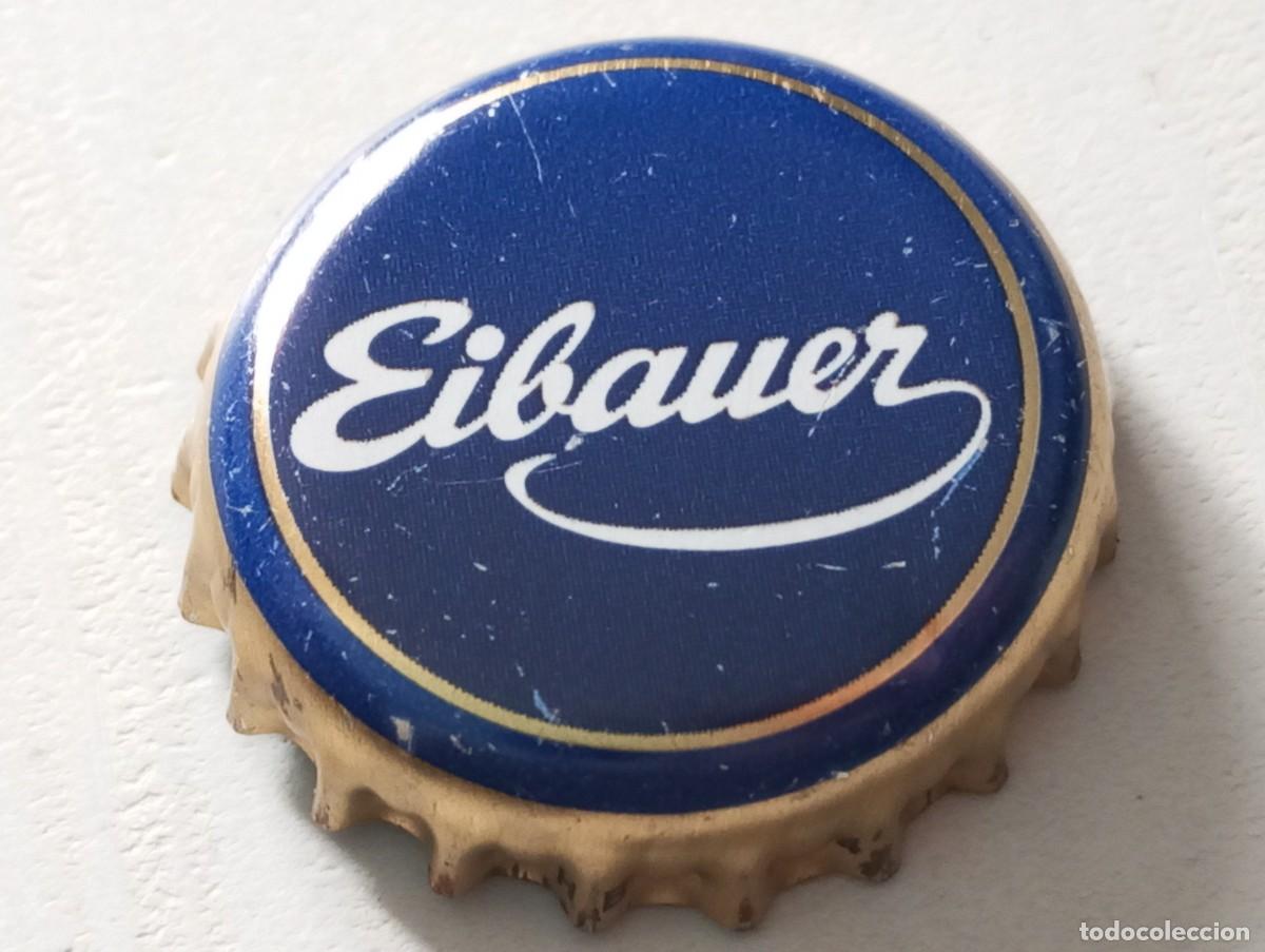 Coleccionismo de cervezas: Chapa tap&oacute;n corona de la cerveza alemana EIBAUER