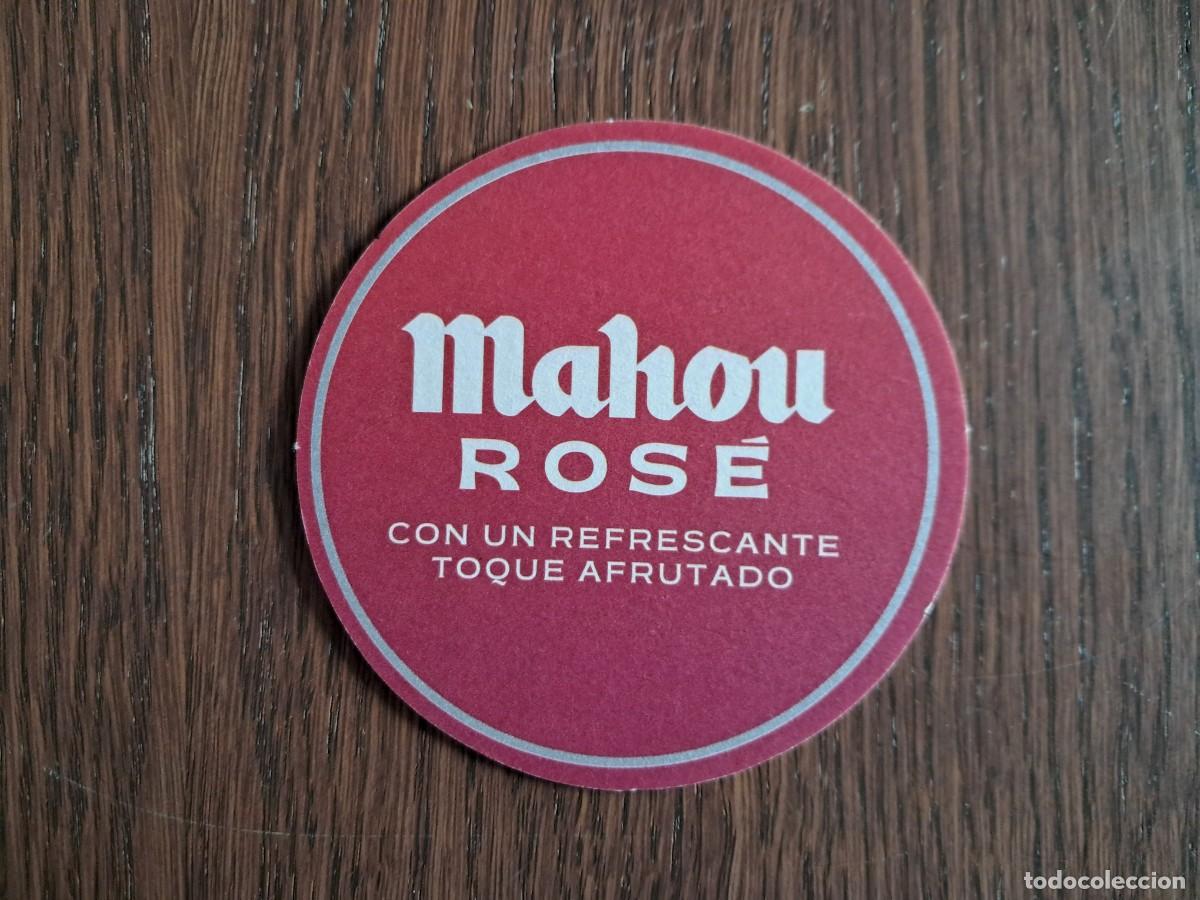 Coleccionismo de cervezas: posavasos de cerveza, Mahou, ros&eacute;.