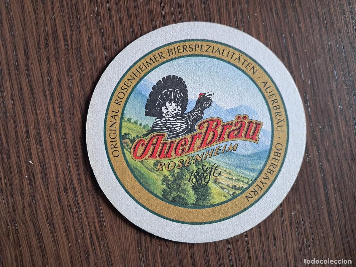Collectionnisme de bi&egrave;res: posavasos de cerveza, Rosenheim, Auerbr&auml;u.
