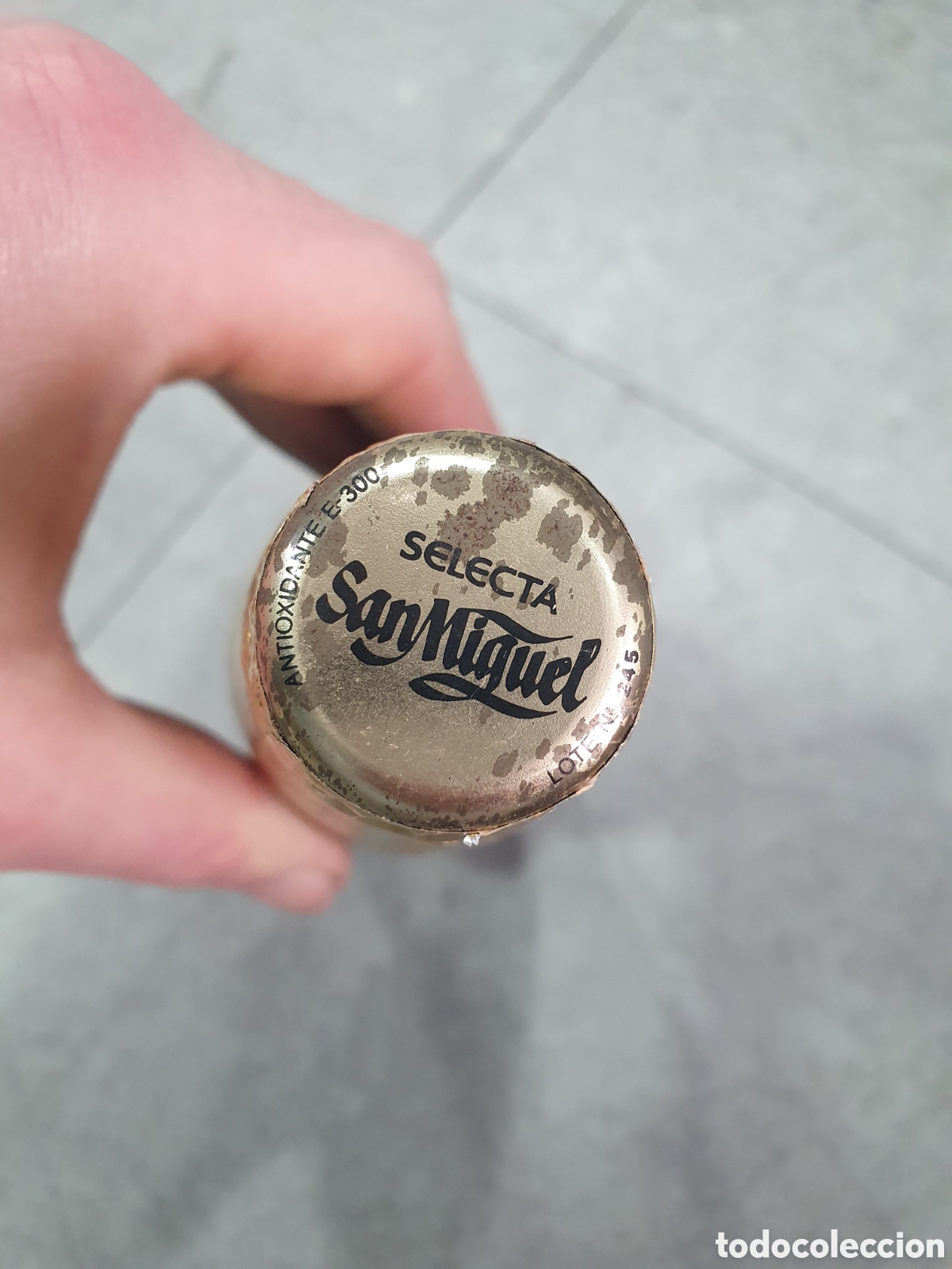 Coleccionismo de cervezas: Botella cerveza San Miguel Selecta XV. Precintada. (L125) - Foto 3