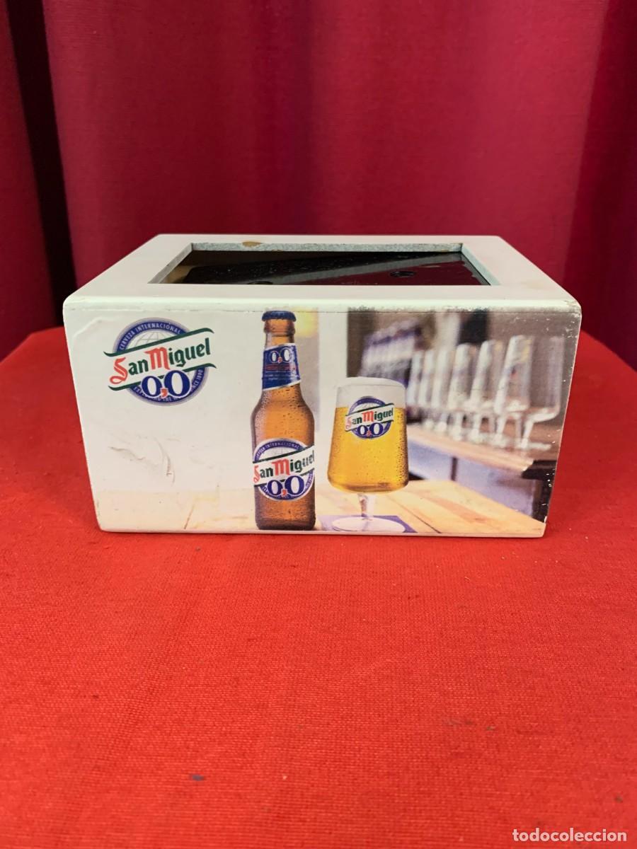Coleccionismo de cervezas: PUBLICIDAD; SERVILLETERO PUBLICITARIO CERVEZA SAN MIGUEL 00