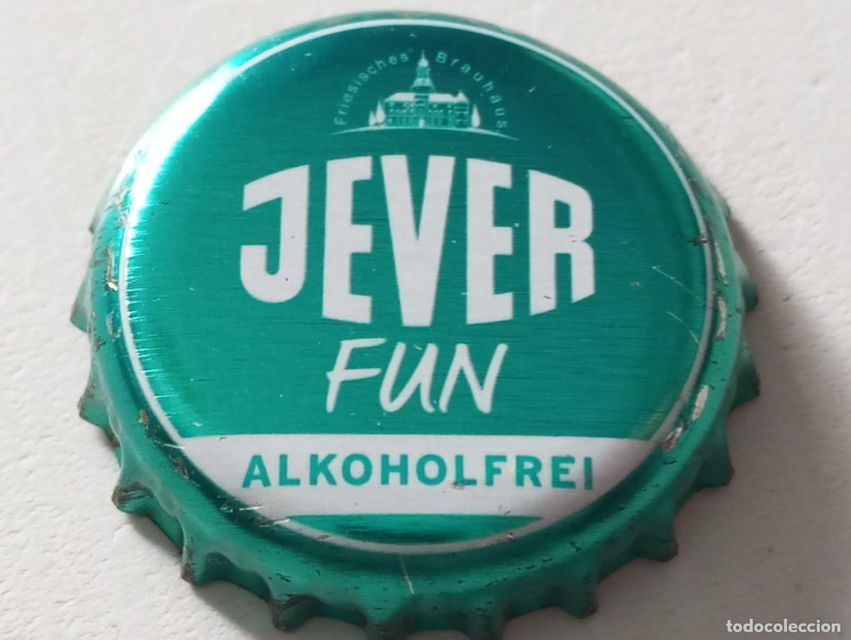 Coleccionismo de cervezas: Chapa tap&oacute;n corona de la cerveza alemana JEVER FUN ALKOHOLFREI