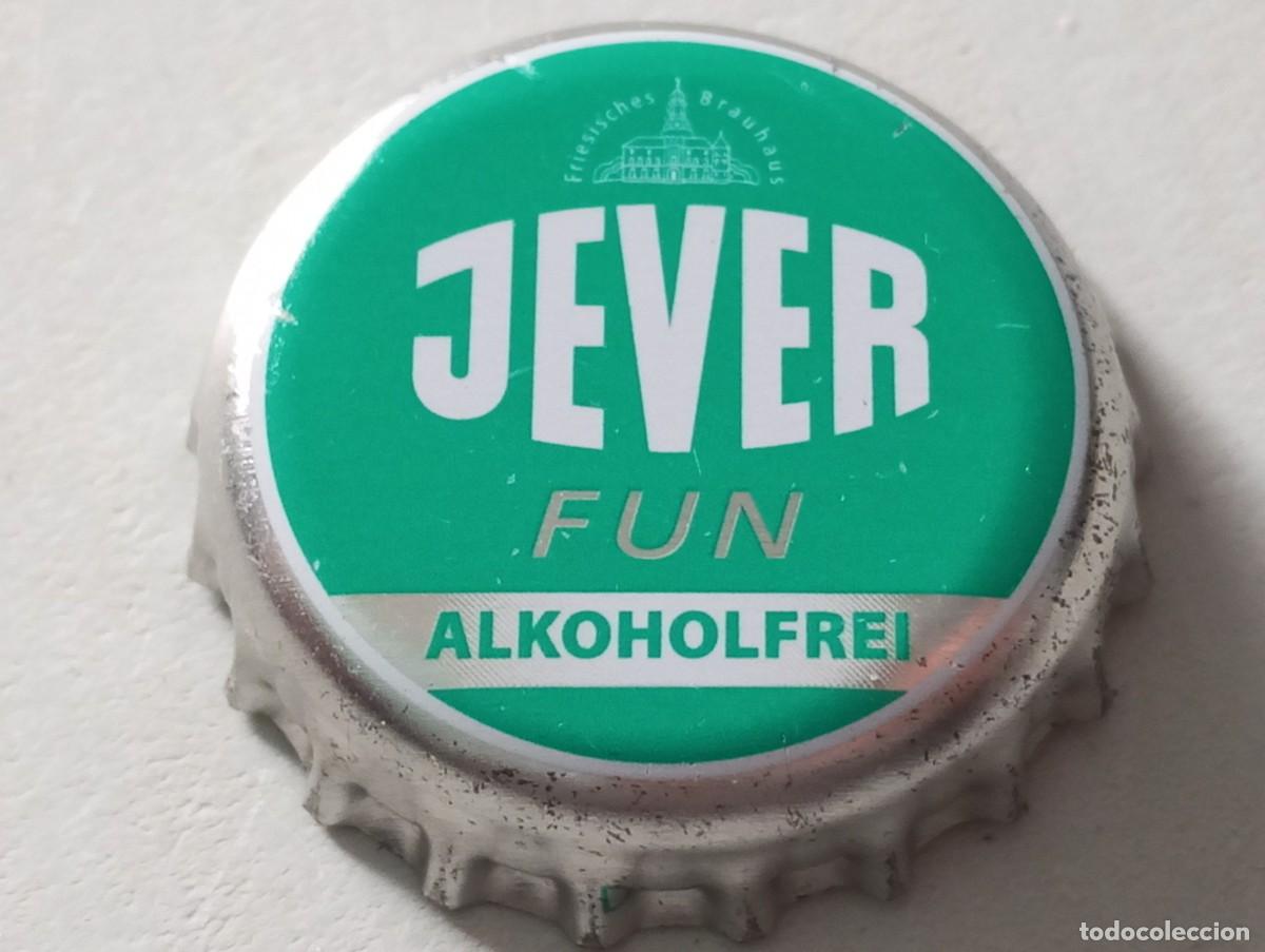 Coleccionismo de cervezas: Chapa tap&oacute;n corona de la cerveza alemana JEVER FUN ALKOHOLFREI
