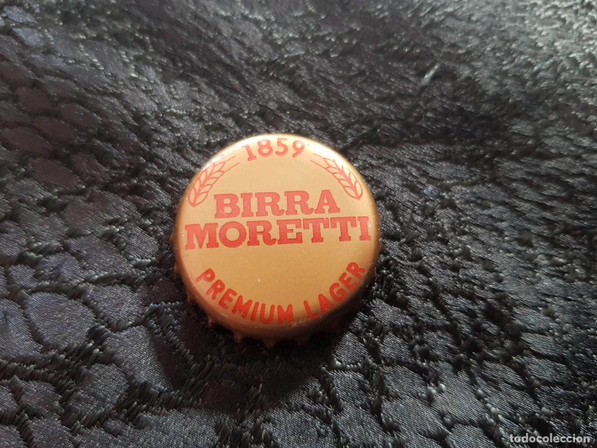 Coleccionismo de cervezas: Chapa corona cerveza BIRRA MORETTI con las espigas m&aacute;s cortas
