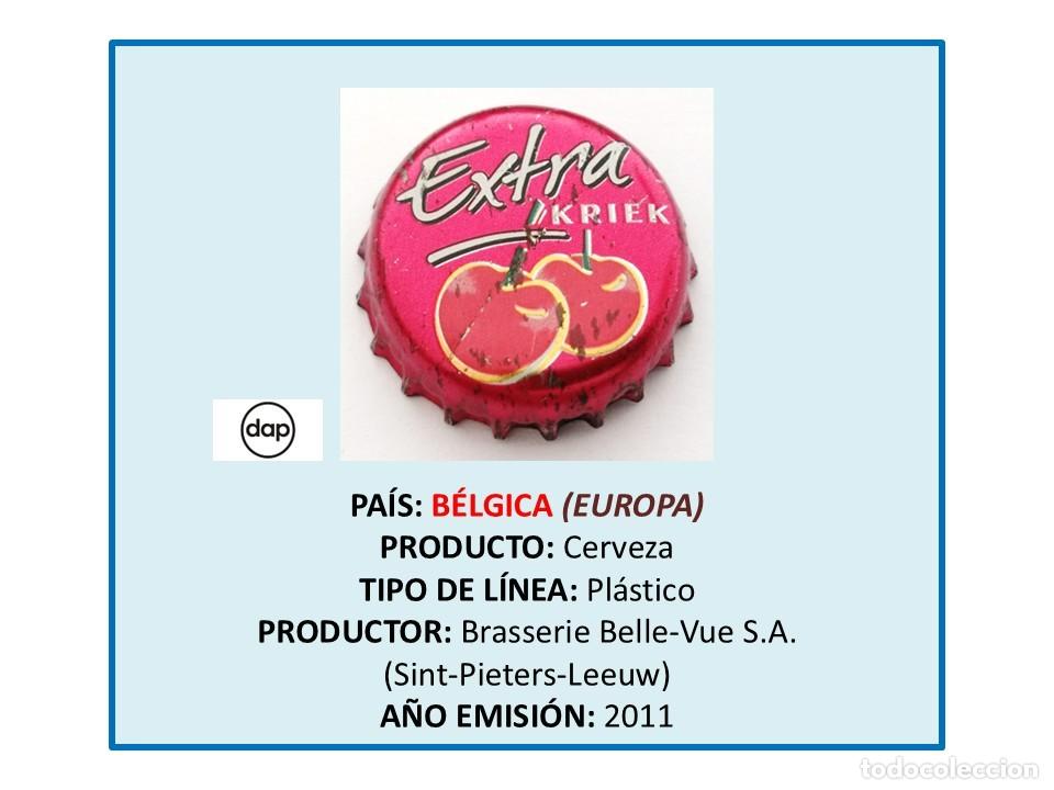 Collectionnisme de bi&egrave;res: TAPON CORONA CAPSULA CHAPA CERVEZA BELLE-VUE EXTRA KRIEK (B&Eacute;LGICA)