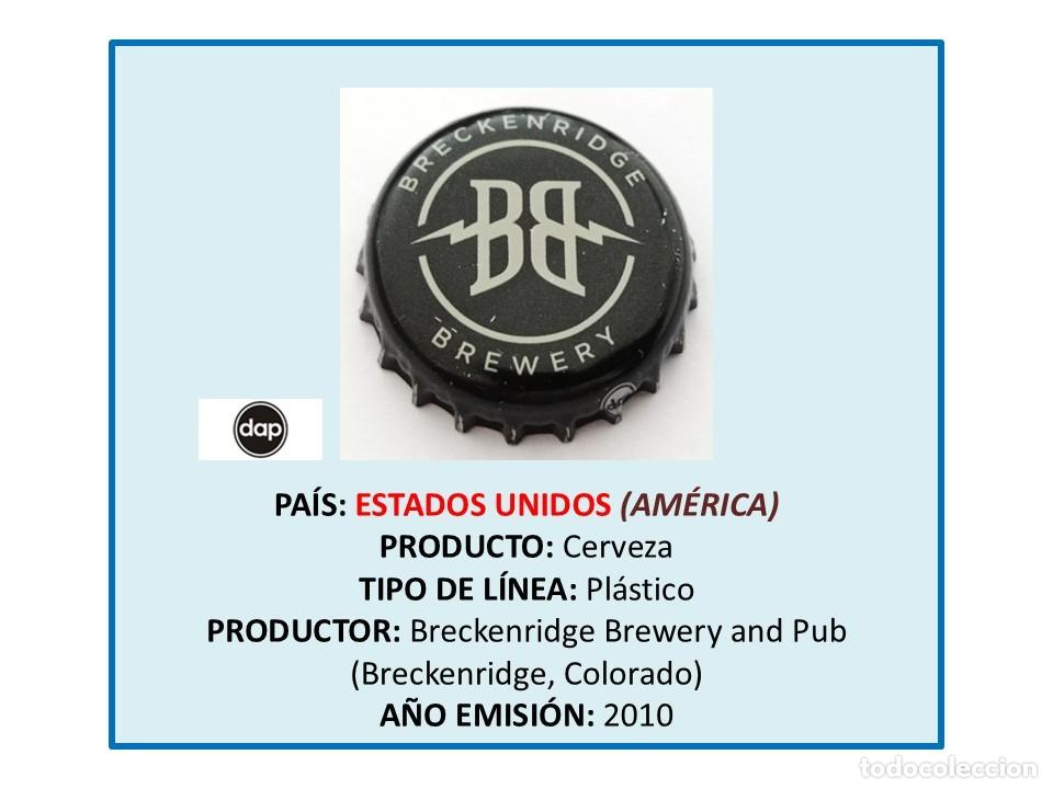 Coleccionismo de cervezas: TAPON CORONA CAPSULA CHAPA CERVEZA BRECKENRIDGE (ESTADOS UNIDOS)