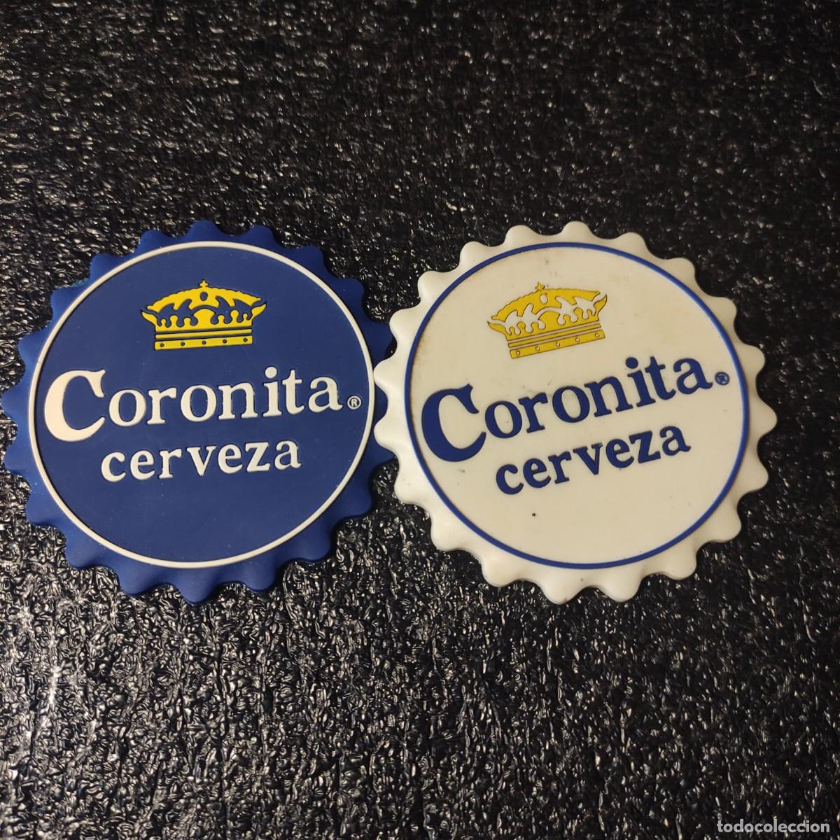 Coleccionismo de cervezas: POSAVASOS CERVEZA CORONITA ** 2 UNIDADES DE GOMA