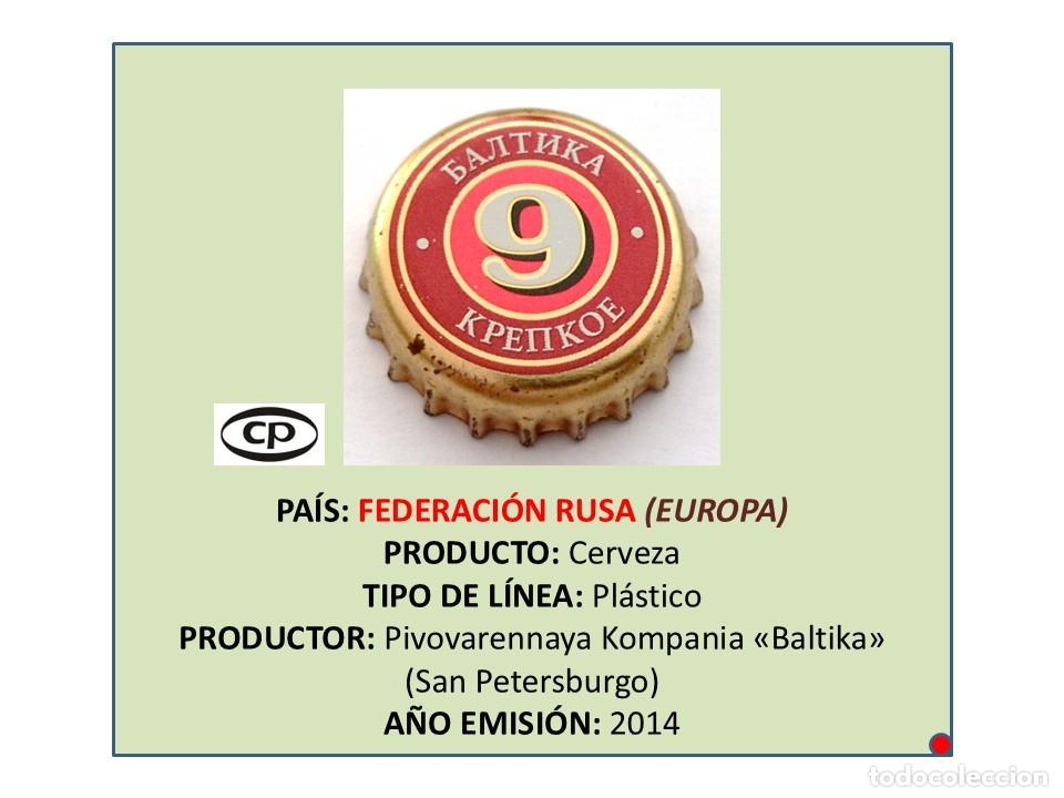 Colecionismo de cervejas: TAPON CORONA CAPSULA CHAPA CERVEZA BALTIKA 9 (FEDERACI&Oacute;N RUSA)