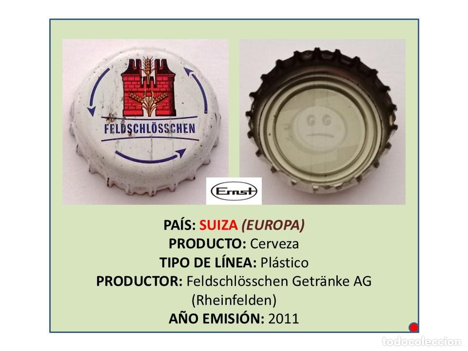 Coleccionismo de cervezas: TAPON CORONA CAPSULA CHAPA CERVEZA FELDSCHL&Ouml;SSCHEN (SUIZA)