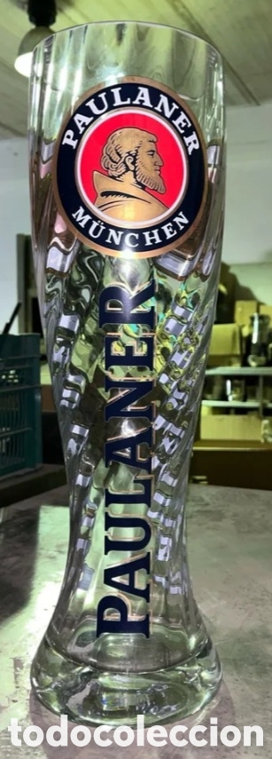 Coleccionismo de cervezas: Vaso de cristal de 3 litros - Foto 1