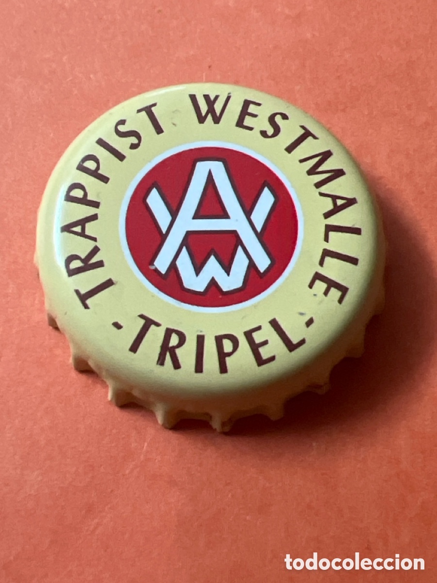Sammeln von Brauereiartikeln: Q157. Chapa tap&oacute;n corona de la cerveza de B&eacute;lgica TRAPPIST WESTMALLE TRIPEL