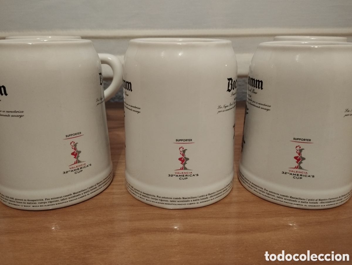Coleccionismo de cervezas: SEIS JARRAS DE CERVEZA*BOCK DAMM * - Foto 3