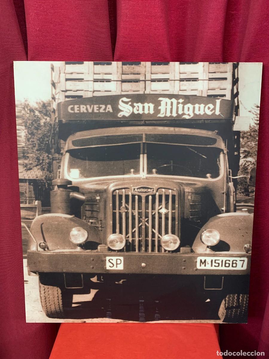 Coleccionismo de cervezas: CUADROS LAMINA PUBLICITARIA VINTAGE CERVEZAS SAN MIGUEL