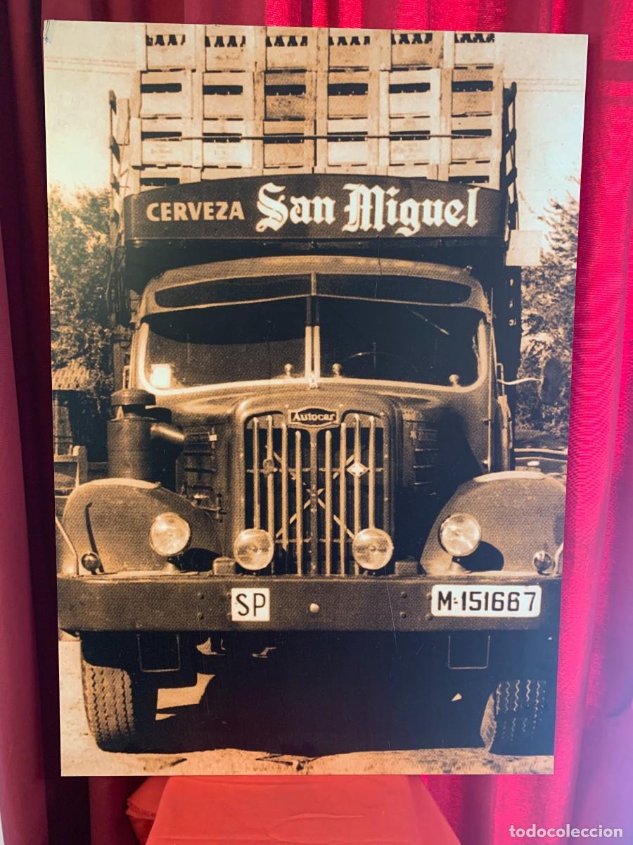 Coleccionismo de cervezas: CUADROS LAMINA PUBLICITARIA VINTAGE CERVEZAS SAN MIGUEL