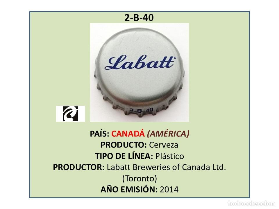 Coleccionismo de cervezas: TAPON CORONA CAPSULA CHAPA CERVEZA LABATT (CANAD&Aacute;)