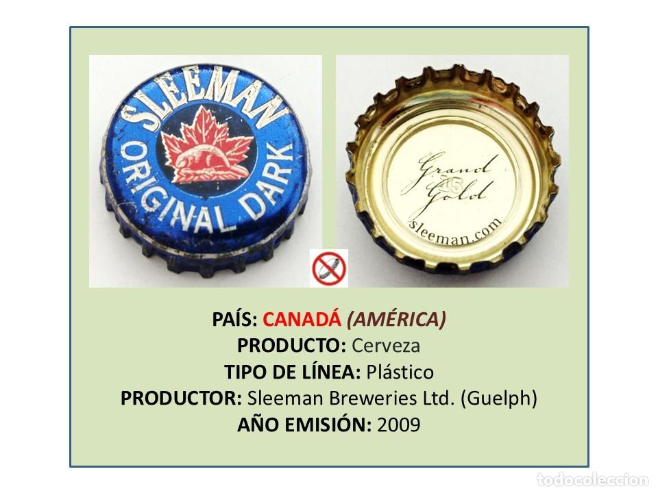 Coleccionismo de cervezas: TAPON CORONA CAPSULA CHAPA CERVEZA SLEEMAN ORIGINAL DARK (CANAD&Aacute;)