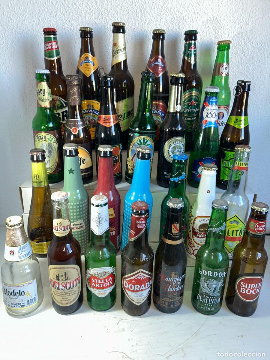 Coleccionismo de cervezas: LOTE DE 27 BOTELLAS DE CERVEZA - Foto 1