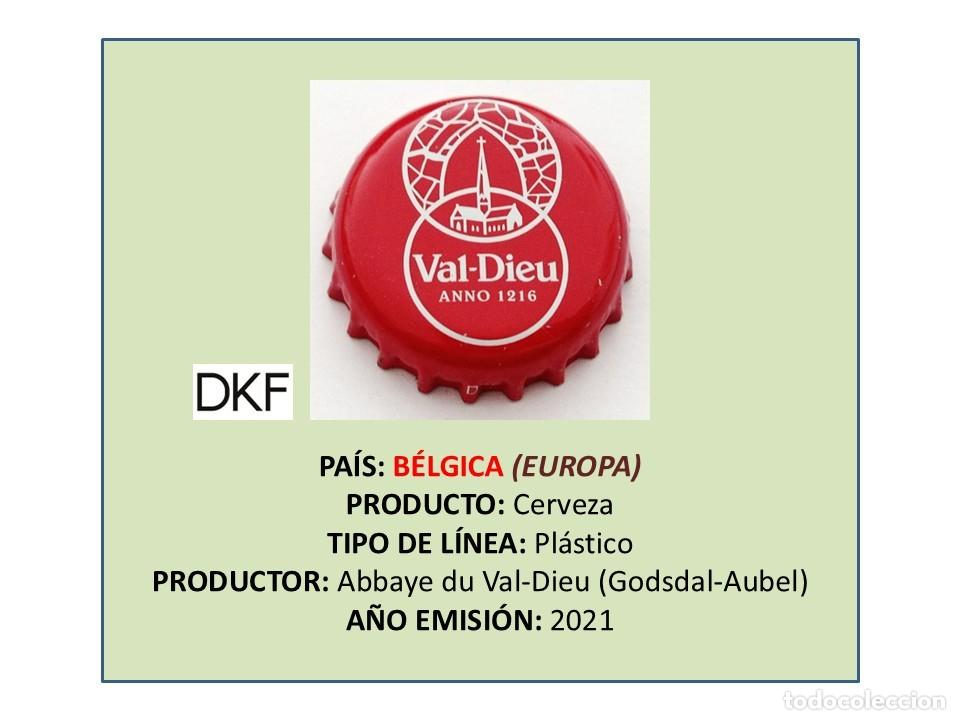 Coleccionismo de cervezas: TAPON CORONA CAPSULA CHAPA CERVEZA VAL-DIEU FRUIT&Eacute;E (B&Eacute;LGICA)