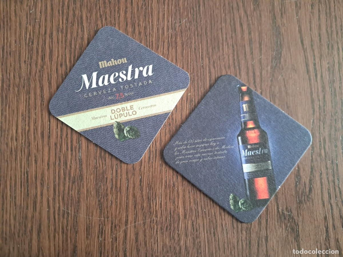 Coleccionismo de cervezas: posavasos de cerveza, Mahou maestra, cerveza tostada.