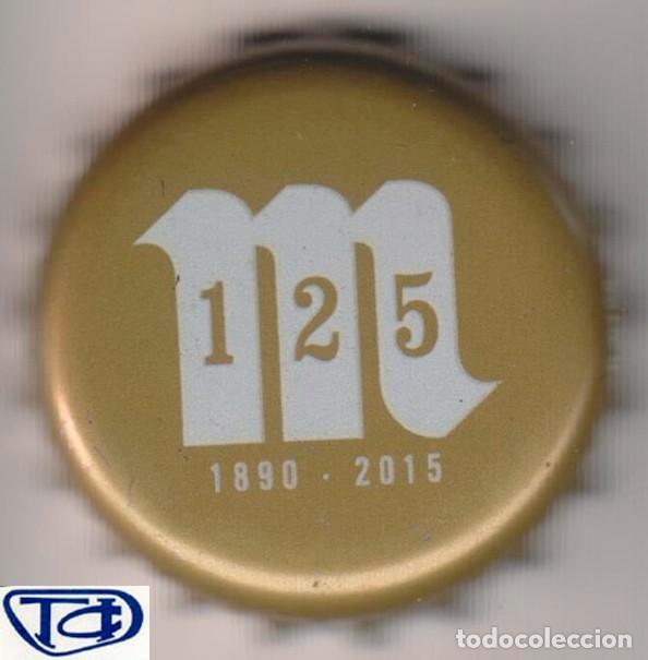 Coleccionismo de cervezas: chapa cerveza MAHOU 125 beer bier tap&oacute;n corona bottle caps kronkorken SOY.YO